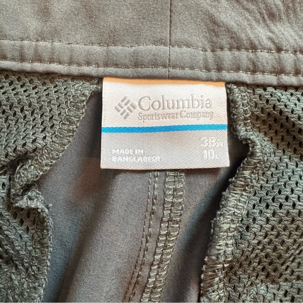 Columbia PFG Men's Fishing Omni Shade Hunter Green Shorts XM1668 Outdoor Size 38 - Picture 4 of 11